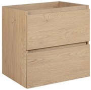 Podwieszana szafka łazienkowa pod umywalkę jasny dąb 60 cm E6-N75