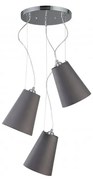 Szara lampa wisząca ø 46 cm Kasel – GTV