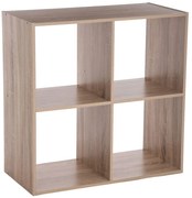 Regał dekoracyjny na książki, 4 półki, 68 cm