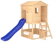 Brązowy domek ogrodowy dla dzieci W0-R12
