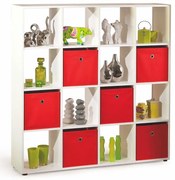 Biały regał kwadrat G9-H25