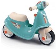 Smoby niebieski jeździk skuter retro ciche koła scooter