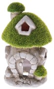 Dekoracja ogrodowa Grzybowy domek, 8,5 x 14 x 8,5 cm