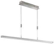 Metalowa lampa wisząca LED ze ściemniaczem w kolorze srebra Vitan – Fischer &amp; Honsel