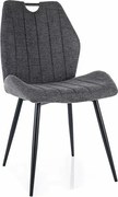 Krzesło tapicerowane ARCO BREGO ciemnoszare