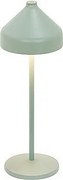 Lampa stołowa LED AMELIE Zafferano, zielona, akumulatorowa i ściemnialna
