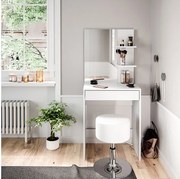 Stół o jamierze biały 60x40x140 isabelle