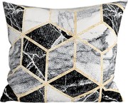 Bawełniana poszewka na poduszkę ATHENA POLY 45x45 cm, czarna