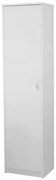 Biała szafa z półkami jednodrzwiowa L6-A13