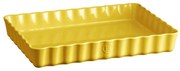 Żółta ceramiczna prostokątna forma do ciasta Emile Henry, 24x34 cm