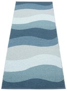 Niebieski chodnik odpowiedni na zewnątrz 70x200 cm Urvi Water – Pappelina