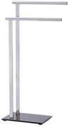 WENKO 22090100 - Stojak na ręczniki LAVA 42x81 cm stal nierdzewna/srebrny/czarny
