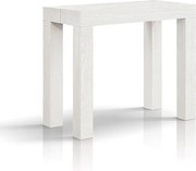 Wysuwana konsola z efektem białego jesionu 90×45 cm - 90×300 - VIAREGGIO