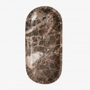 Taca Dekoracyjna Z Naturalnego Kamienia Ceranova Brązowy Marmur Emperador & ↔︎ 30 Cm - Sklum