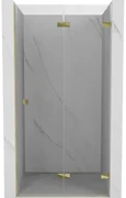 Mexen Lunar-F drzwi prysznicowe składane prawe 70 cm, transparent, złote - 836-070-000-50-00-P