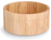 Cylindryczna miska w prążki, bambus, Ø 27 x 12 cm