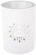 Biały porcelanowy kominek zapachowy Dakls, wys. 12,2 cm