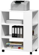 Biały stolik pod drukarkę na kółkach K0-T46