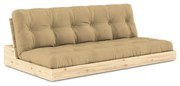 Musztardowa rozkładana sofa 196 cm Base – Karup Design