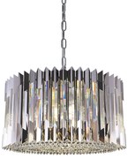 Żyrandol RITZ CHROME 12xE14, kryształowy, glamour