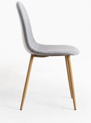 Pakiet 4 krzese z tkaniny Teok