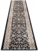 Antracytowy chodnik retro w perski wzór C7-H21