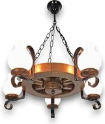 Brilagi - Żyrandol na łańcuchu ROATA 5xE14/40W/230V śr. 50 cm buk/orzech