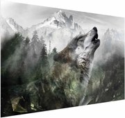 Plakat Wyjący wilk 60x40 cm bez ramy bez marginesu ARTGEIST B