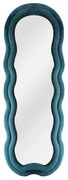 Lustro aksamitne - szer. 60 x wys. 160 cm - Niebieskie - LINOA