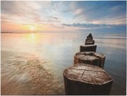 Obraz na ścianę "Droga w morzu", LED z timerem, 30 x 40 cm