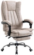 Vinsetto fotel biurowy ergonomiczny regulowany fotel komputerowy nowoczesny wygodny fotel do pracy czarny beżowy | Aosom PL