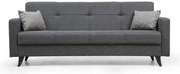 Rozkładana sofa Polya 3 Dark Grey