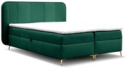 Zielone welurowe łóżko kontynentalne 4 rozmiary P9-M57