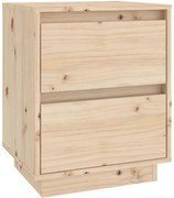 Drewniana skandynawska szafka nocna z 2 szufladami G5-A60