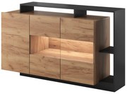 Komoda dąb craft złoty + antracyt - Vipo 3X