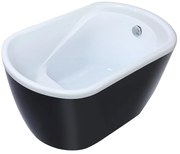 Wanna o obłym kształcie PICCOLA - 1-osobowa - 240 L - 120*75*Wys.65cm - Kolor czarny