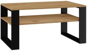 Ława Kawowa Czarny Do Narożnika Dąb Artisan + P4-B26