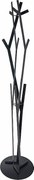 Wieszak na ubrania Uty Ø30x178 cm z żelaza, wolnostojący, minimalistyczny nowoczesny design do przedpokoju lub biura, made in Italy, czarny