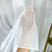 Firana gładka połyskująca pionowe paseczki z ołowianką - wys. 330 cm