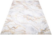 Szaro Złoty Dywan Z Marmurowym Wzorem W Stylu Glamour N9-W77