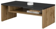 Stolik kawowy CROSS 120x60 dąb wotan/czarny HELVETIA