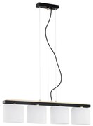 Argon 1814 - Żyrandol na lince CANOA 4xE27/15W/230V czarny