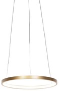 Nowoczesna lampa wisząca w kształcie pierścienia złota 40 cm z wbudowanym LED - Anella Nowoczesny Oswietlenie wewnetrzne