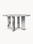 Okrągły stoik kawowy z marmuru Taula