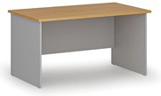 Biurko PRIMO GRAY, 140x80 cm, szary/buk