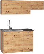 Mały komplet szafek kuchennych dąb artisan G4-M04