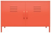 Pomarańczowa metalowa szafka Novogratz Cache, 100x64 cm