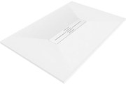 Mexen Toro brodzik prostokątny SMC 120 x 70 cm, biały, maskownica biała - 43107012-W