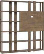 Regał otwarty Kato N z panelem TV Orzech