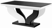 Rozkładany stół czarno - biały połysk L2-W24